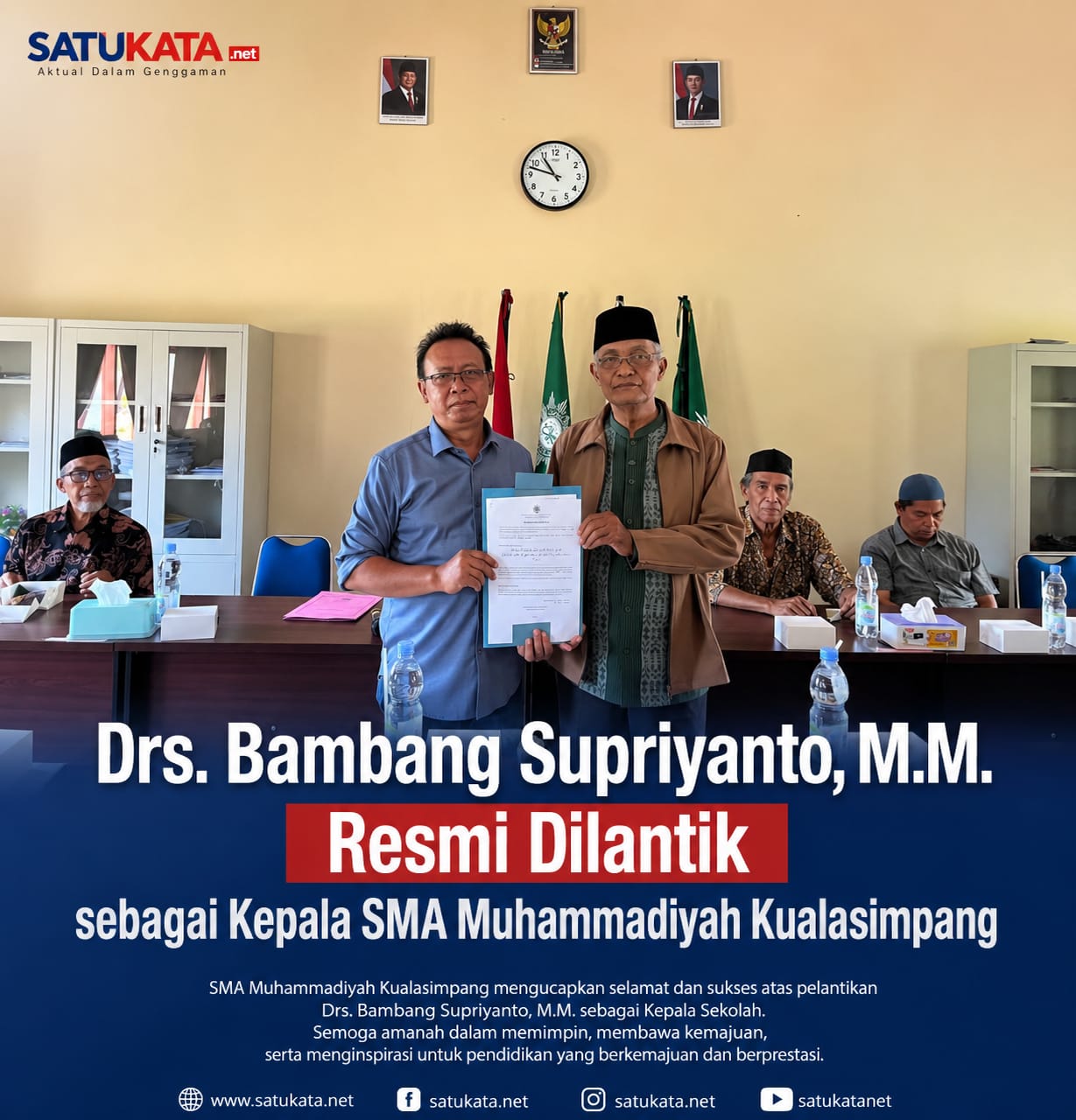 Drs. Bambang Supriyanto, M.M. Resmi Dilantik sebagai Kepala SMA Muhammadiyah Kualasimpang