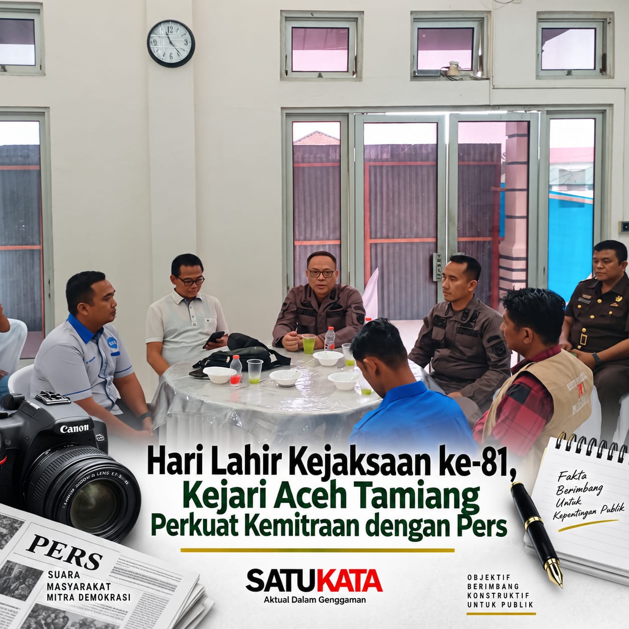 Hari Lahir Kejaksaan ke-81, Kejari Aceh Tamiang Perkuat Kemitraan dengan Pers