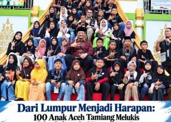 Dari Lumpur Menjadi Harapan: 100 Anak Aceh Tamiang Melukis Jalan Pulang dari Trauma Banjir