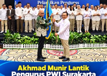 Akhmad Munir Lantik Pengurus PWI Surakarta Periode 2026-2031
